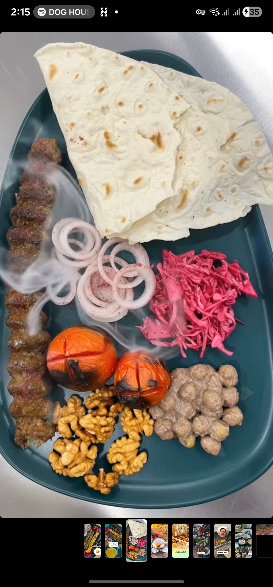 عکس ارسالی از سرو غذا در کته
